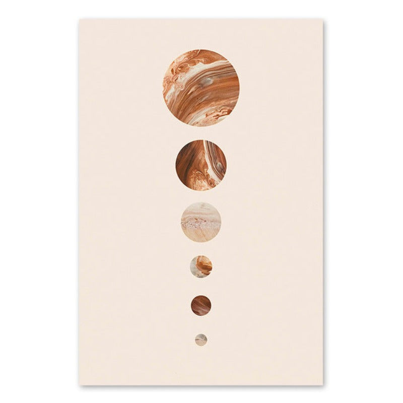 Modernes Sonnensystem Planet - Leinwand Wandkunst Gemälde