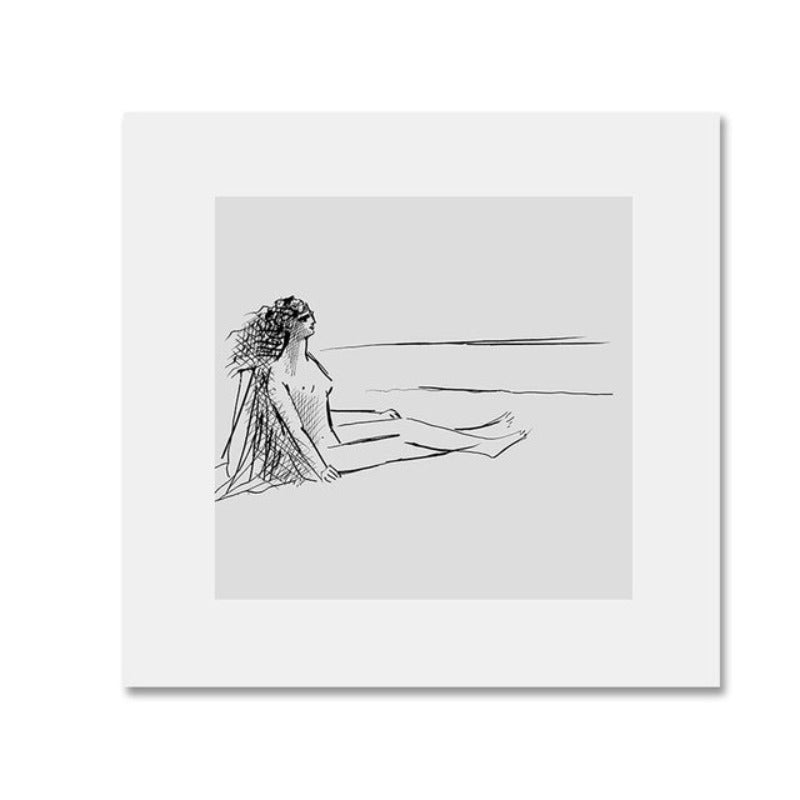 Geometrische Europa Figur - Leinwand Wandkunst Gemälde
