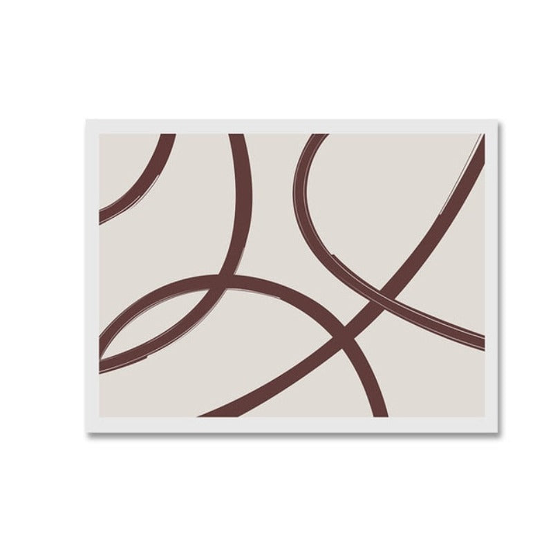 Geometrische Europa Figur - Leinwand Wandkunst Gemälde