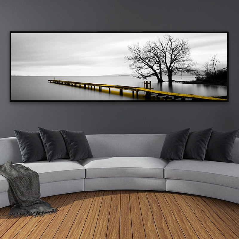 Einsame Abende - Leinwand Wandkunst Malerei