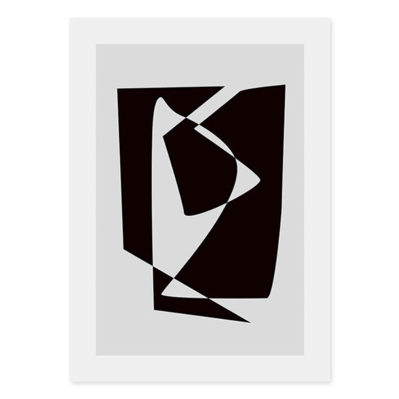 Abstract Skandinavien Schwarz Weiß Wandkunst Bilder - Leinwand Wandkunst Gemälde