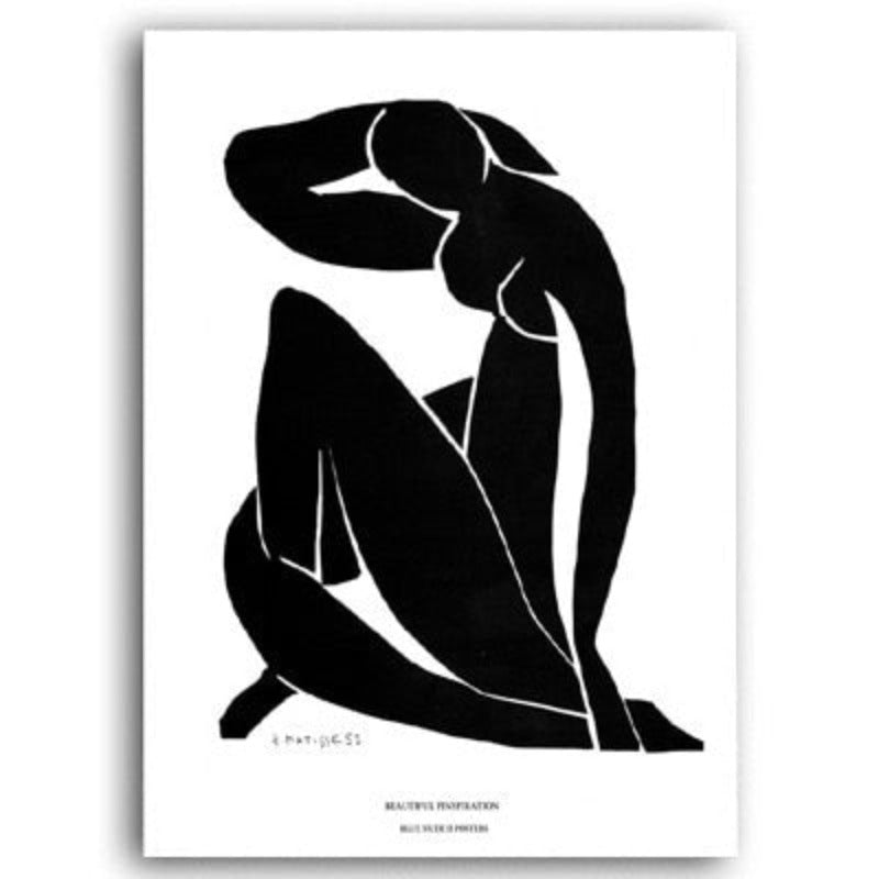 Vintage abstrakte Matisse Linienfigur minimalistisch Europa