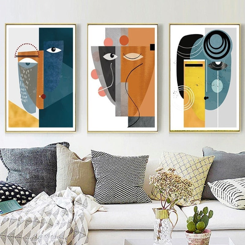 Eye On Goal - Canvas Wandkunst Malerei