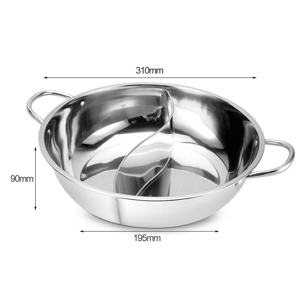 Hot Pot Twin Geteilter Edelstahl Topf | Brehn