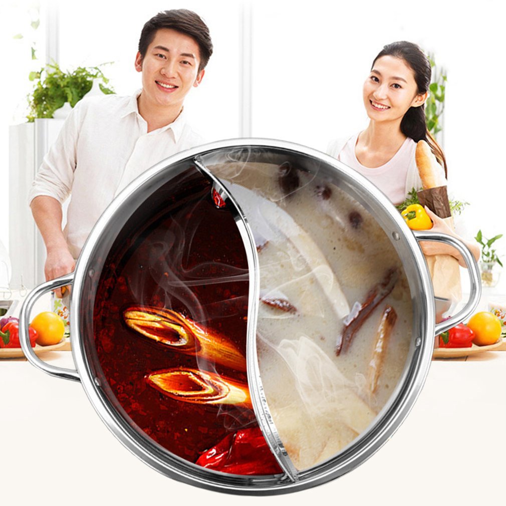 Hot Pot Twin Geteilt Edelstahlpfanne | Brehn