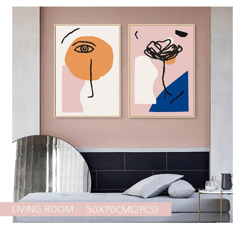 Nude Pink Space - Leinwandbild