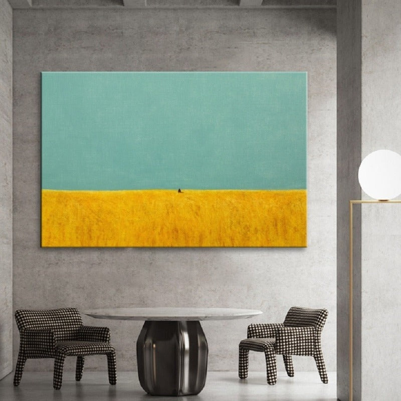 Impressionistische ländliche Szenen-Landschaftsöl-Drucke - Leinwand Wandkunst Gemälde