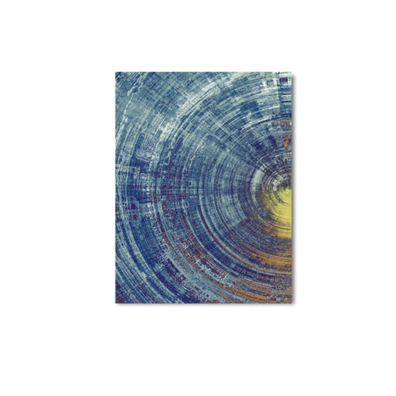 Tiefe Kreise - Leinwand Wandkunst Gemälde