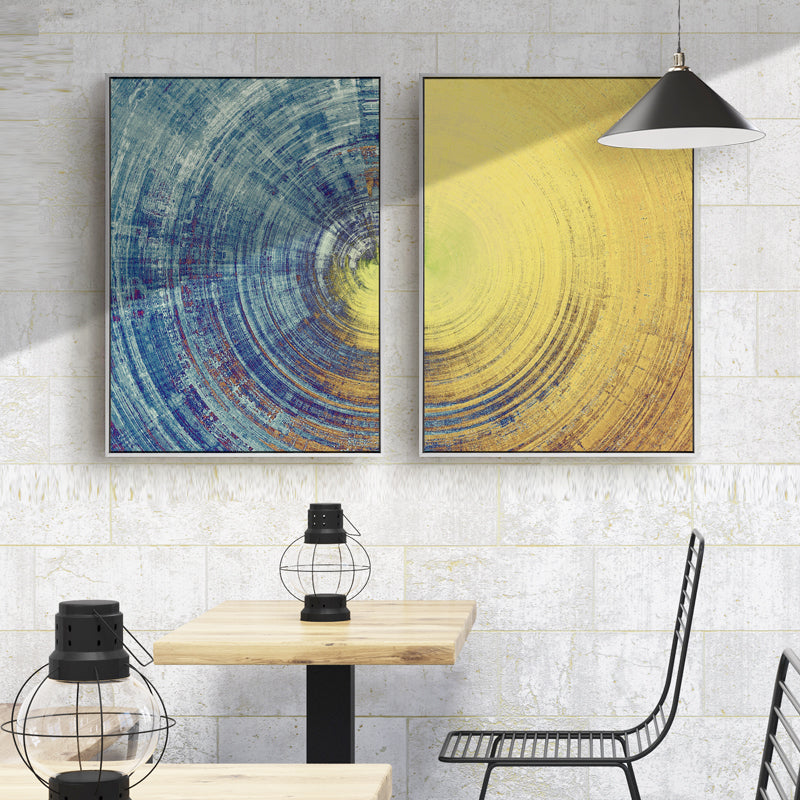 Tiefe Kreise - Leinwand Wandkunst Gemälde