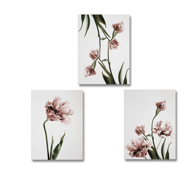 Moderne Tulpenblumen Drucke Wandkunst - Leinwand Wandkunst Malerei
