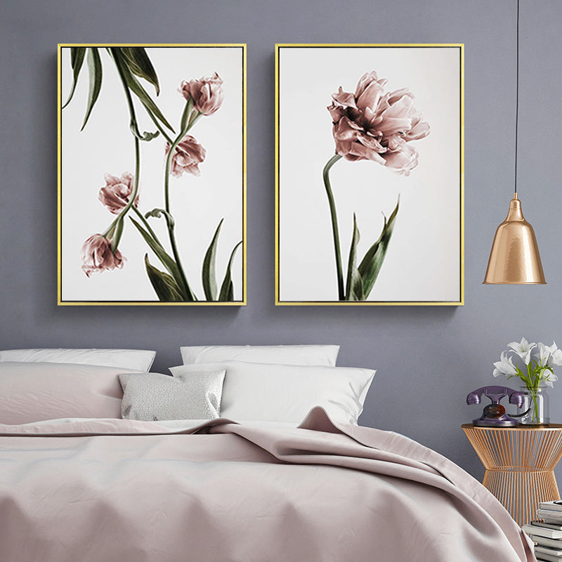 Moderne Tulpenblumen Drucke Wandkunst - Leinwand Wandkunst Malerei