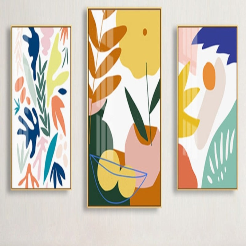 Abstract Skandinavien Bunte Galerie - Leinwand Wandkunst Gemälde