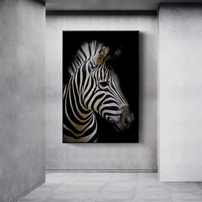 Natur, Tierwelt Afrikas, Wildtiere, Schwarz-Weiß - Leinwandbild
