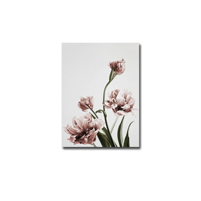 Moderne Tulpenblumen Drucke Wandkunst - Leinwand Wandkunst Malerei