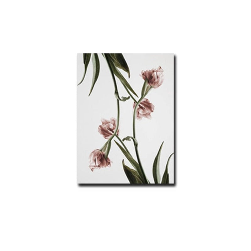 Moderne Tulpenblumen Drucke Wandkunst - Leinwand Wandkunst Malerei
