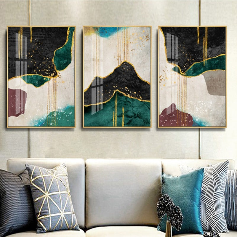 Gold Is Elegance - Leinwand Wandkunst Malerei