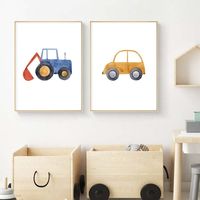 Baby Travels - Leinwand Wandkunst Malerei