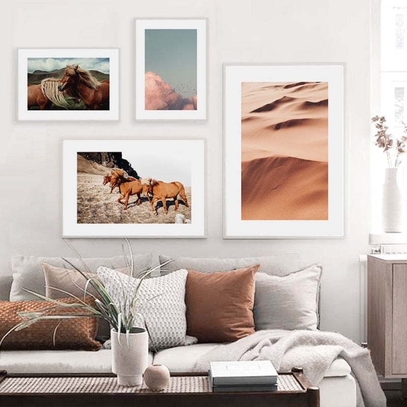 Boho Poster - Leinwand Wandkunst Gemälde