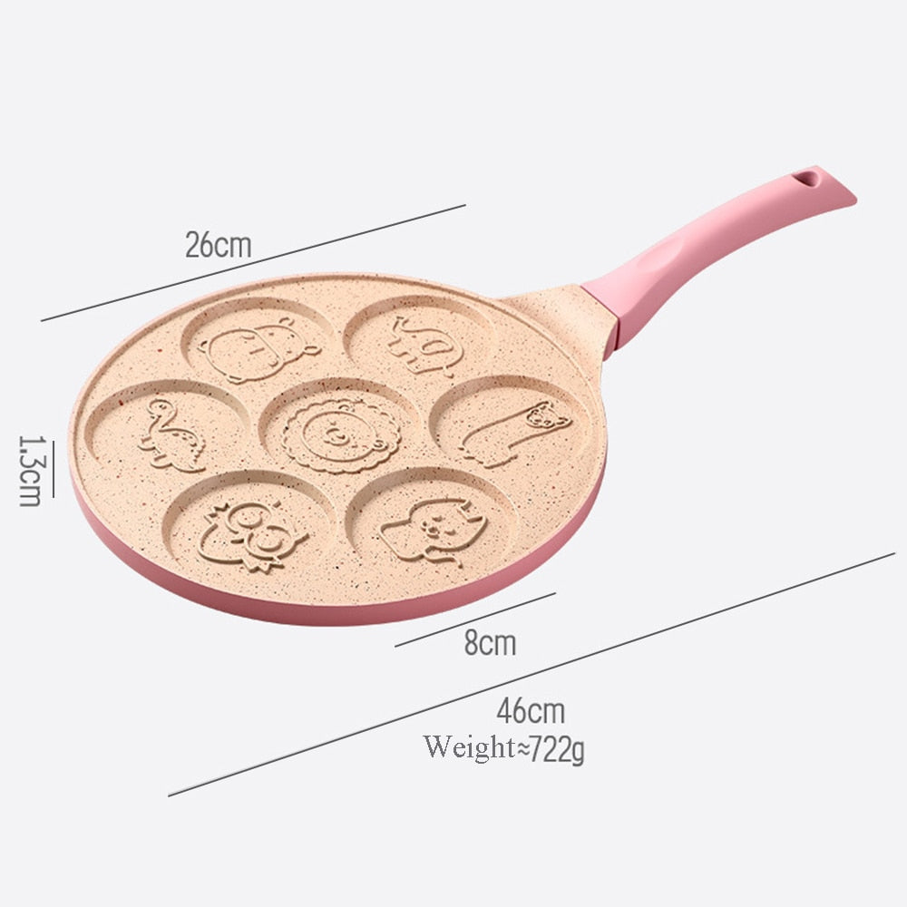Frühstücks Tier Pfannkuchen Beschichtete Pfanne