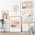 Mid-Century Modern Abstrakte Galerie Gebranntes Orange - Leinwand Wandkunst Gemälde