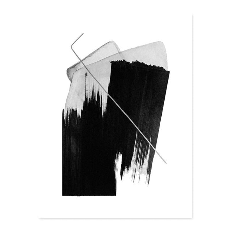 Schwarz Weiß Wandkunst - Leinwand Wandkunst Gemälde