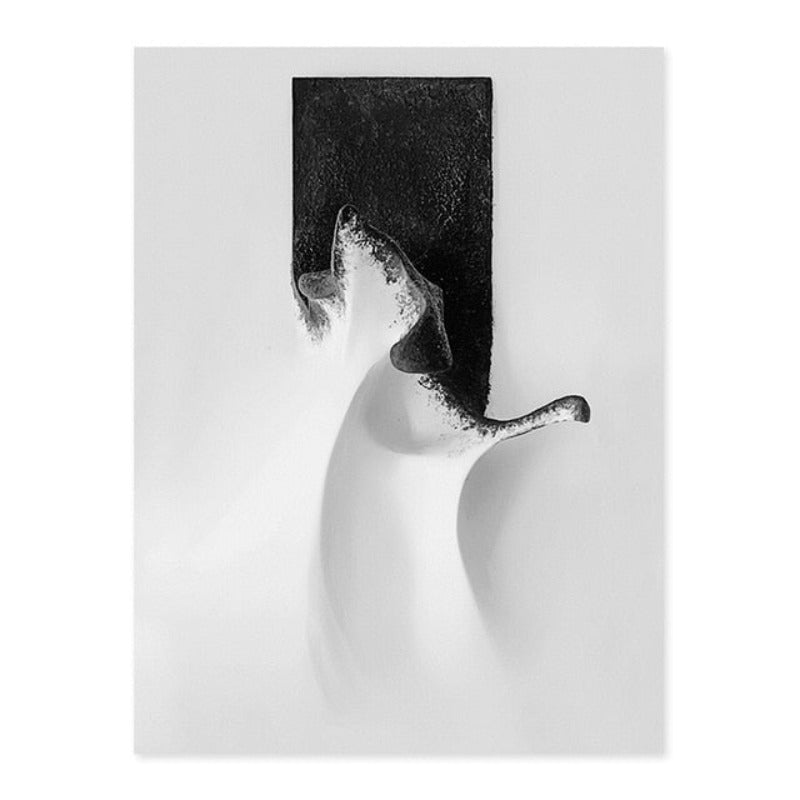 Schwarz Weiß Wandkunst - Leinwand Wandkunst Gemälde