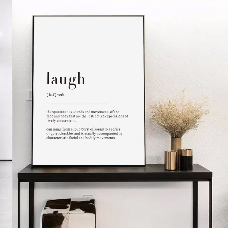 Minimalistische Traumleben Definitionszitate - Leinwand Wandkunst Gemälde
