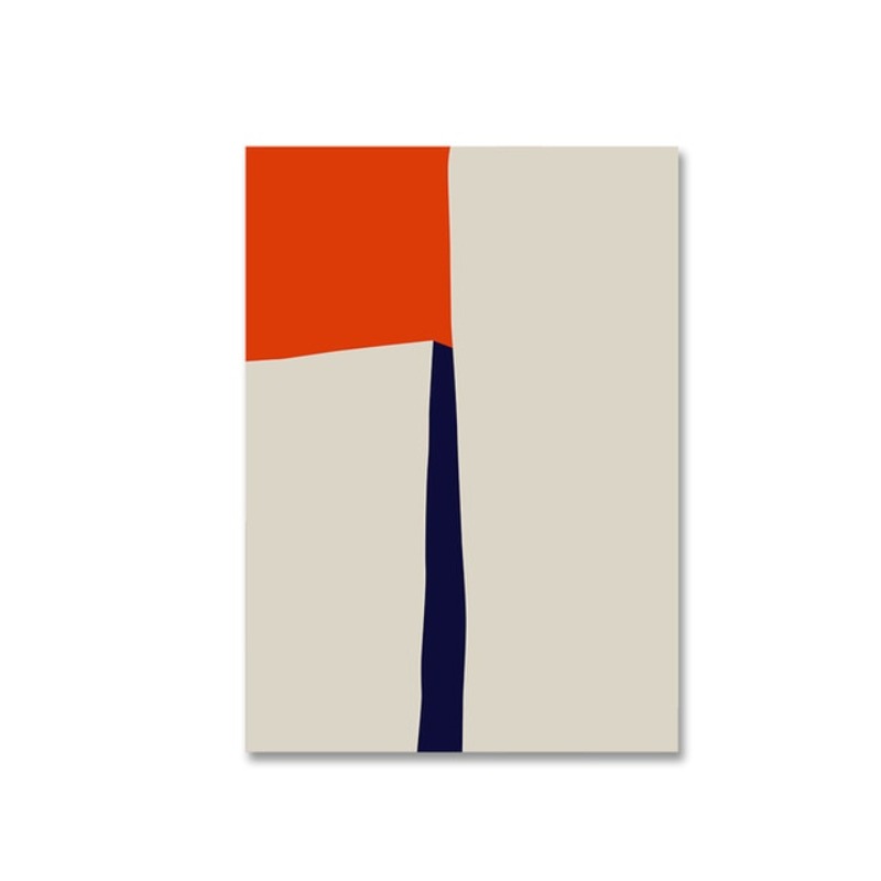 Geometrische Farbige Drucke Poster Nordisch - Leinwand Wandkunst Gemälde