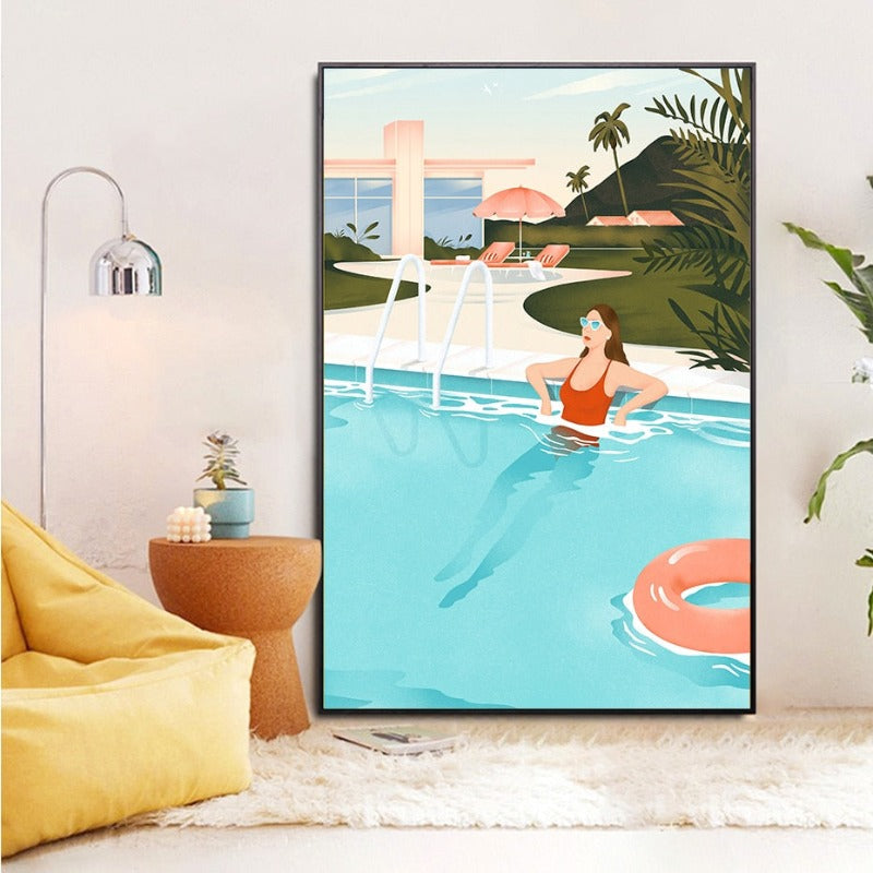 Wandbilder für sommerliche Schwimmpartys – Leinwandbilder