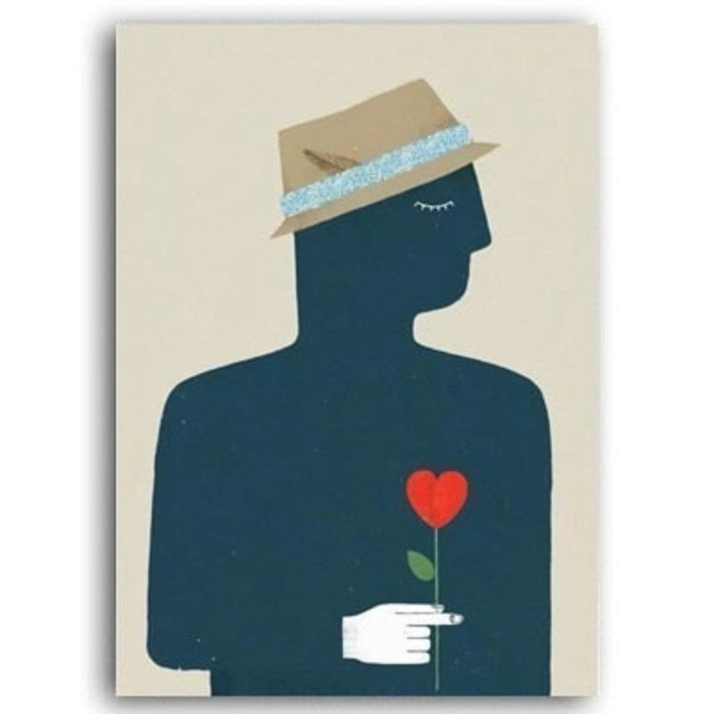 Fashion Flower Girl - Leinwand Wandkunst Malerei