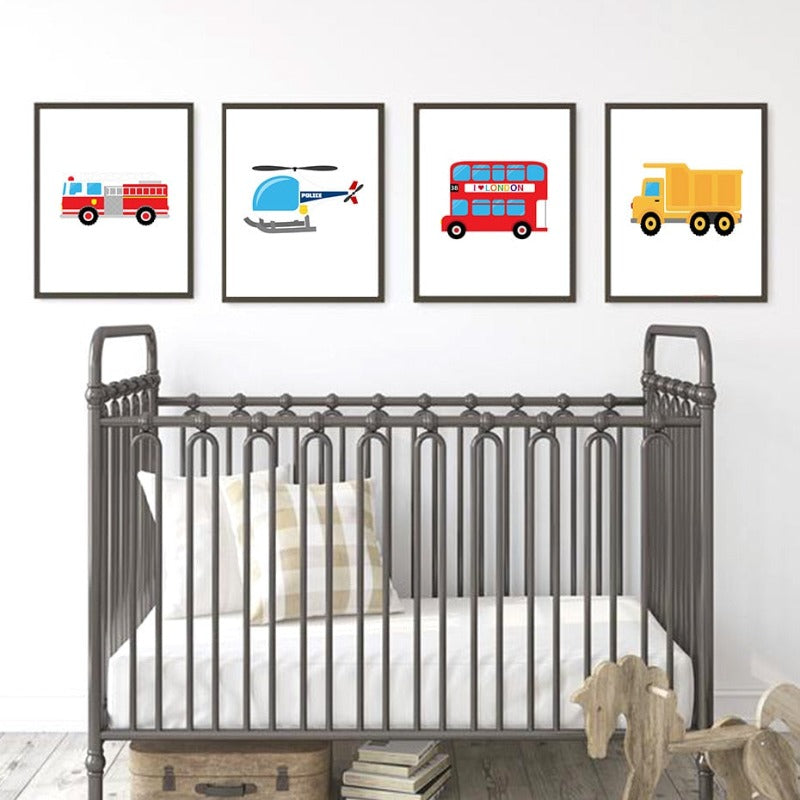 Kindergarten-LKW-Taxi - Leinwandbild