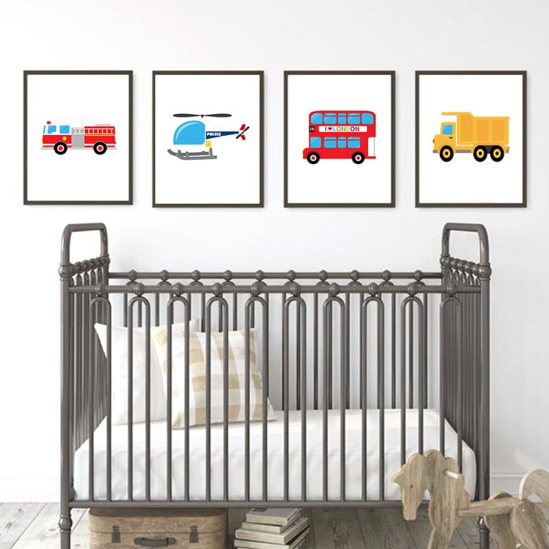 Kindergarten-LKW-Taxi - Leinwandbild
