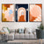 Moods In Orange - Leinwand Wandkunst Malerei