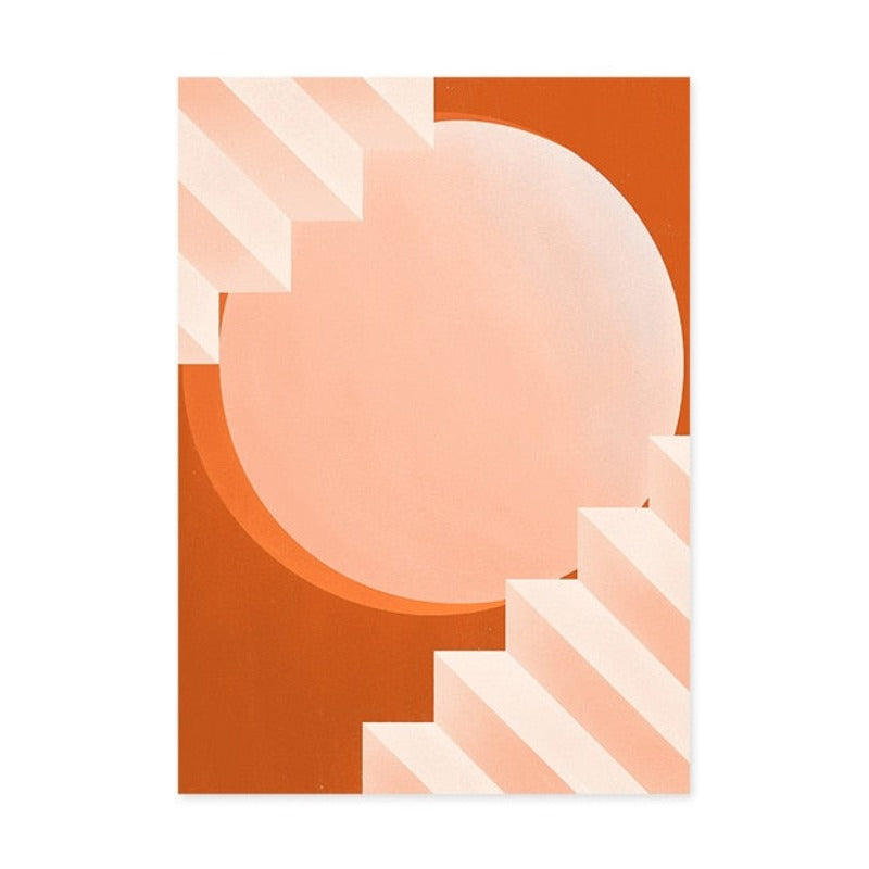 Moods In Orange - Leinwand Wandkunst Malerei