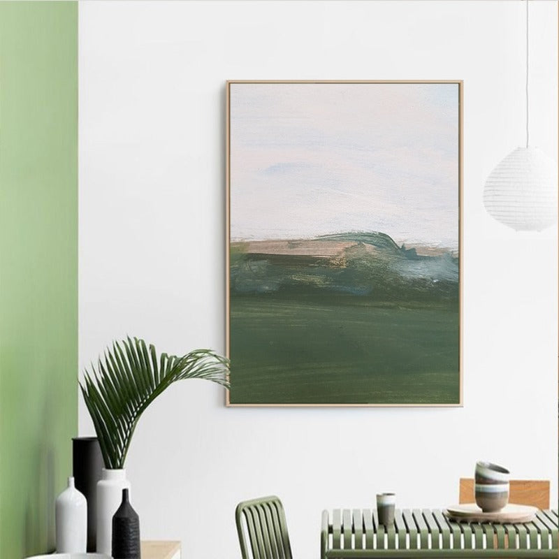Grüne Druckölkunst - Leinwand Wandkunst Gemälde