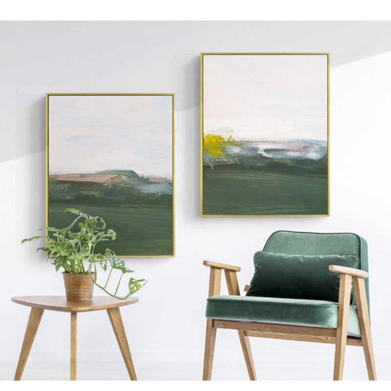 Grüne Druckölkunst - Leinwand Wandkunst Gemälde