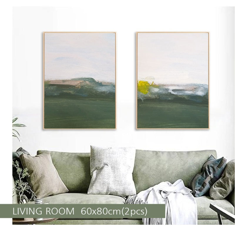 Grüne Druckölkunst - Leinwand Wandkunst Gemälde
