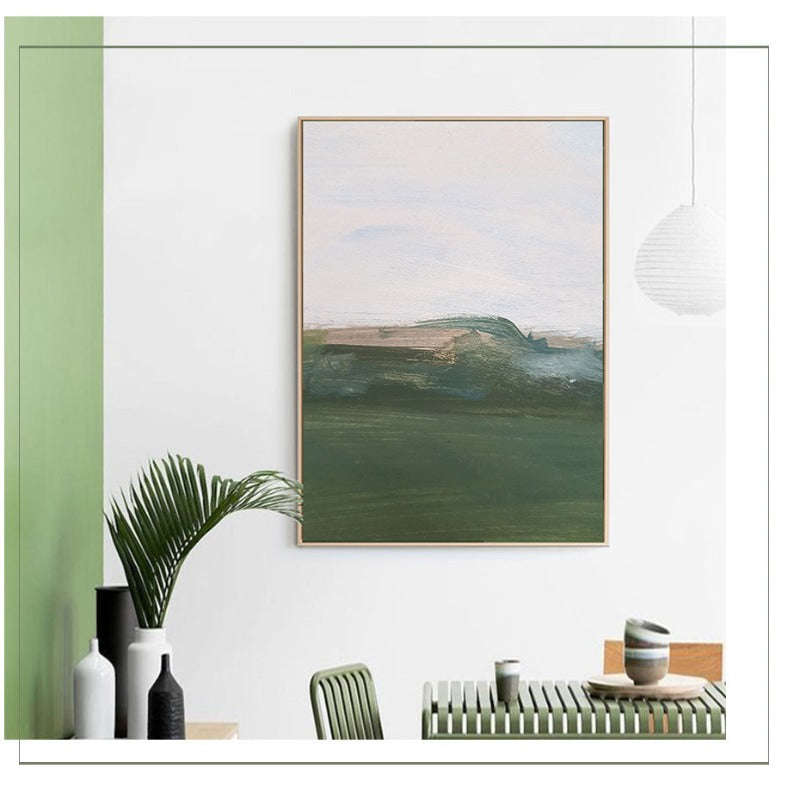 Grüne Druckölkunst - Leinwand Wandkunst Gemälde