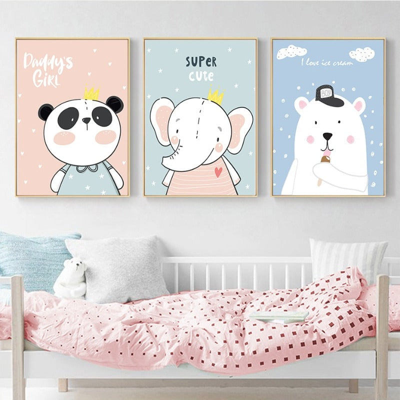 Baby Dschungel-Safari - Leinwand Wandkunst Malerei