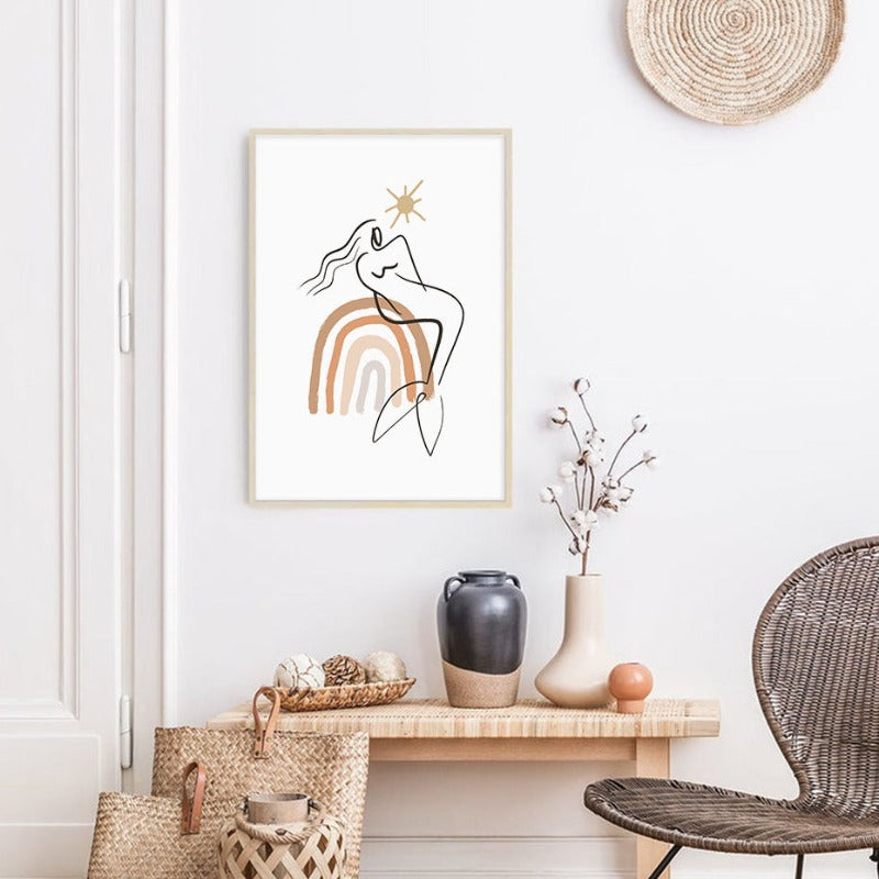 Boho Nachmittage - Leinwand Wandkunst Gemälde