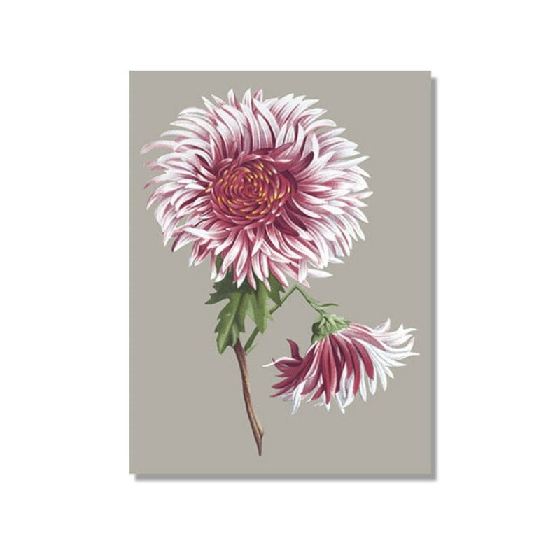 Schönes Chrysanthemen-Blumenbild – Leinwandbild