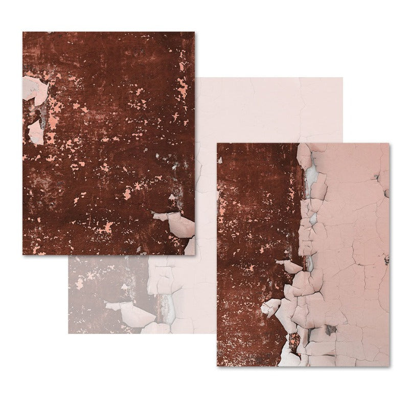 Abstract Rostige Pink Drucke - Leinwand Wandkunst Gemälde