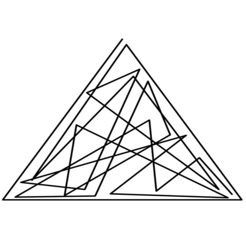 Geometrisch in Schwarz - Leinwand Wandkunst Gemälde