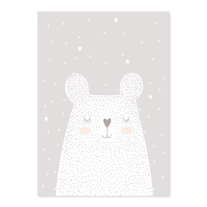 Dreaming Bunny - Leinwand Wandkunst Malerei