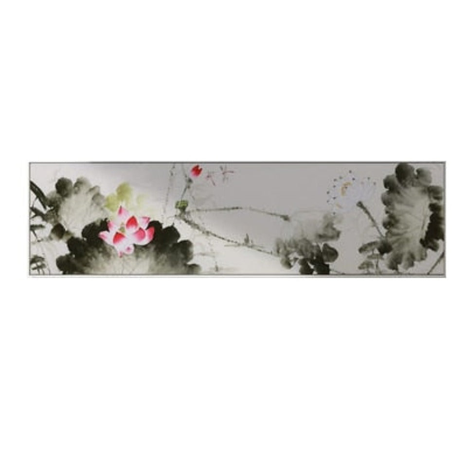 Aquarell-Lotusblume, chinesisches Leinwandgemälde