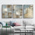 Abstraktes Leinwandbild im Vintage-Stil in Grau und Beige