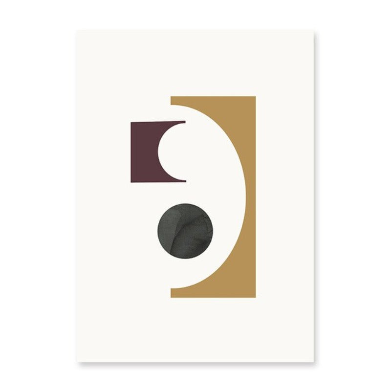 Geometrische Grafik Abstrakt Minimalistisch Galerie - Leinwand Wandkunst Malerei