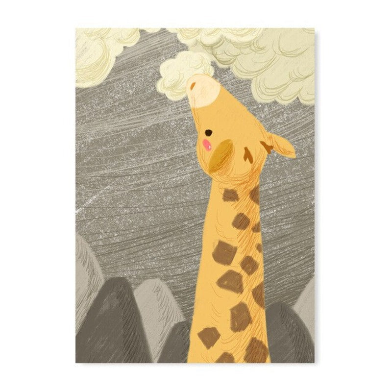 Cartoon Tiere Kinderzimmer - Leinwand Wandkunst Malerei