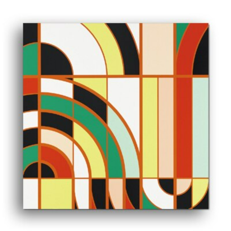 Bunt Europa - Leinwand Wandkunst Malerei