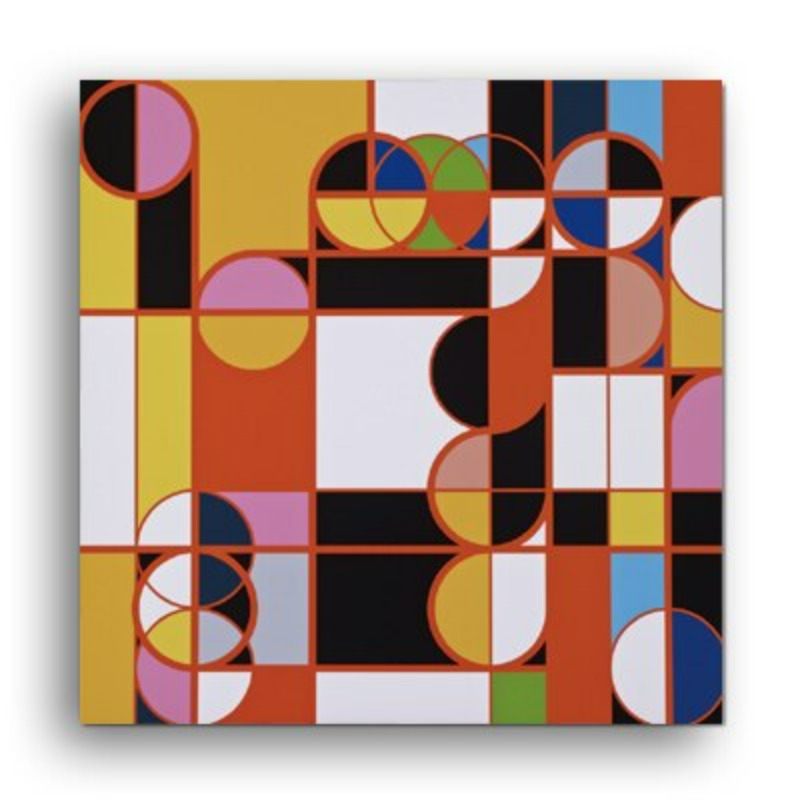 Bunt Europa - Leinwand Wandkunst Malerei